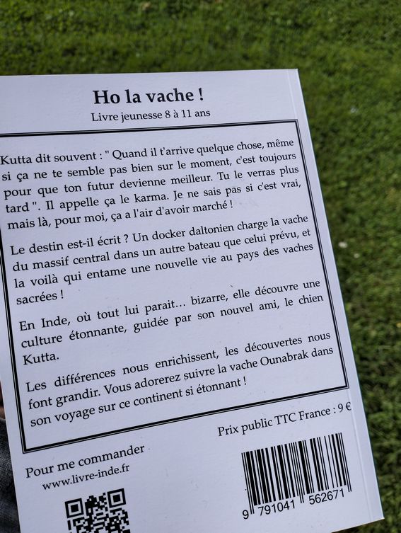 quatrième de couverture du livre Ho la vache