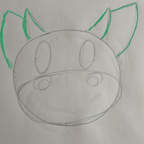 étape d'un dessin d'Ounabrak